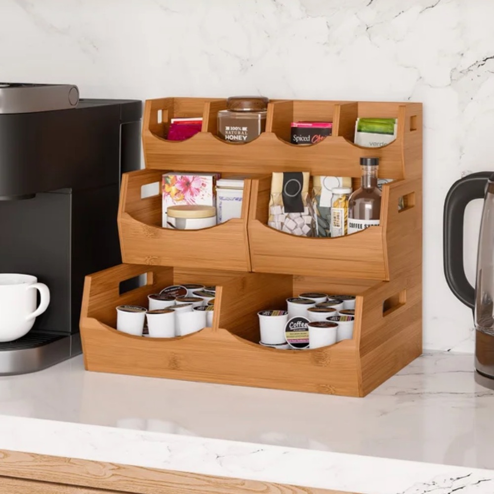 Bamboo Organizer Set 4 Piece